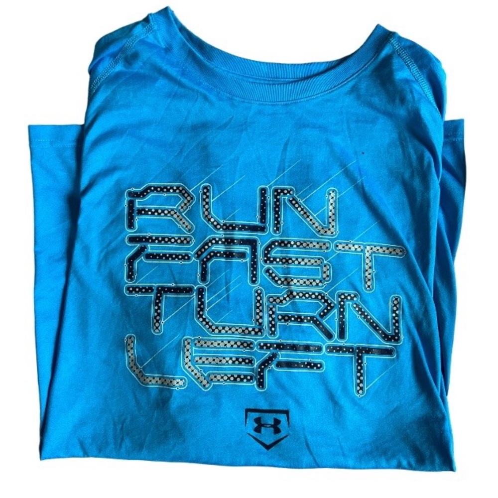Under Armour heat gear, run fast turn left shirt size men’s XXL